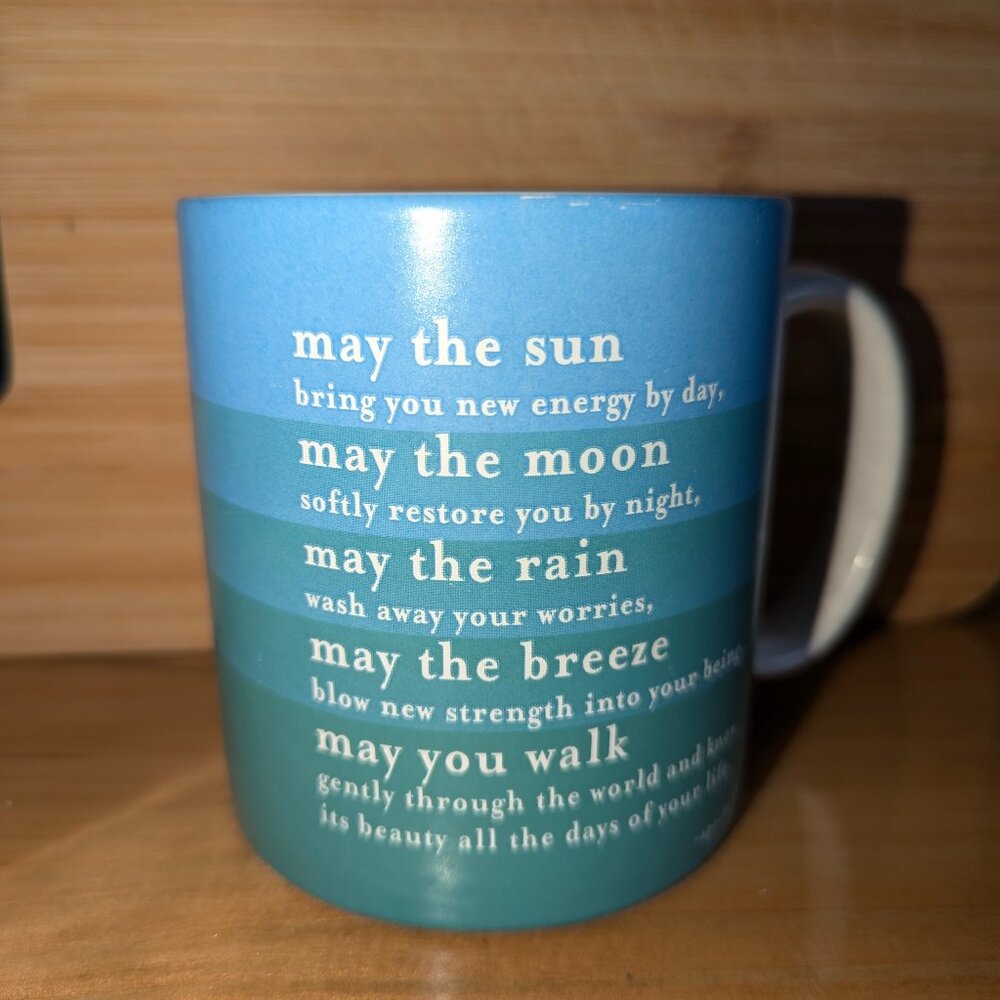 2005 Quotable Mugs GD137 Coffee Tea May the Sun Moon Rain Apache Blessing